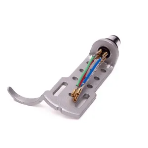 Coquille porte-cellule type Technics SME aluminium argent HS16 Phono Headshell