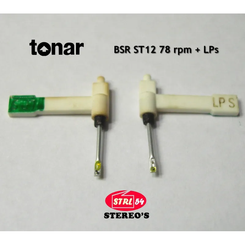 ST12 ST14 ST15 Tonar saphir SN 78 tr rpm + DS diamant LPs 33/45 tr rpm pour BSR