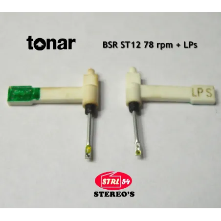 ST12 ST14 ST15 Tonar saphir SN 78 tr rpm + DS diamant LPs 33/45 tr rpm pour BSR