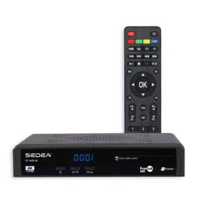 SEDEA SF-4400 4K UHD récepteur décodeur TNT par satellite avec carte FRANSAT PC7