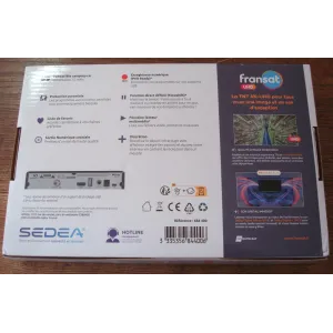SEDEA SF-4400 4K UHD récepteur décodeur TNT par satellite avec carte FRANSAT PC7