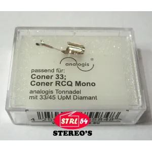 CONER 33 CONER RCQ mono stylet phono aiguille pointe DIAMANT LPs 33/45 tours