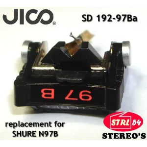 JICO SHURE N97B pour M97B M97ED M97EJ M97GD M97HE diamant synthétique /aluminium