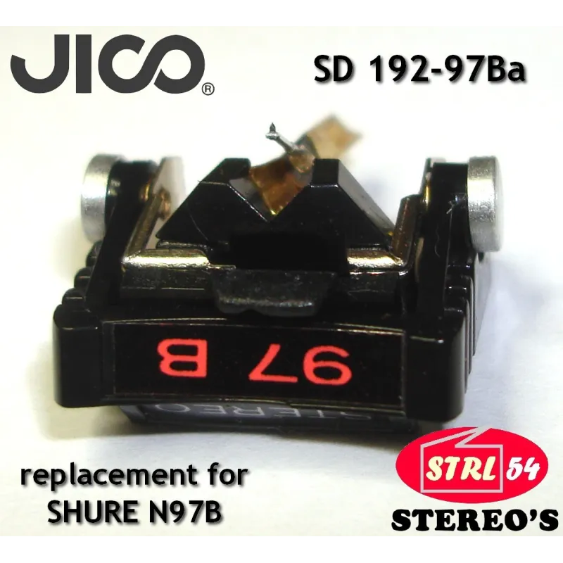 JICO SHURE N97B pour M97B M97ED M97EJ M97GD M97HE diamant synthétique /aluminium