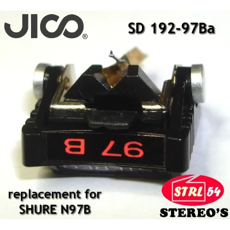 JICO SHURE N97B pour M97B M97ED M97EJ M97GD M97HE diamant synthétique /aluminium