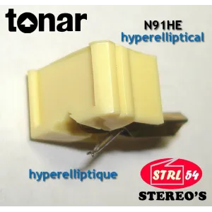 N91HE Stylet Tonar HYPERELLIPTIQUE SHURE M91HE M91ED N91E DUAL DN345 DM103 M93E