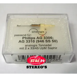 946-SS-50 double saphir LPs 33/45 tr PHILIPS AG 3306 / AG3310 GP200 GP204 GP205