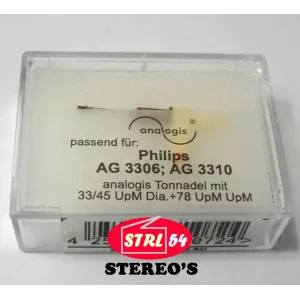 AG 3306 3310 pointe diamant LPs +pointe saphir 78 tr  PHILIPS  GP200 GP204 GP205