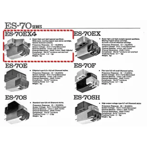 S70EX4 stylet diamant parabolique / EXCEL SOUND ES70EX4 ES70EX ES70E ES70 S SH F