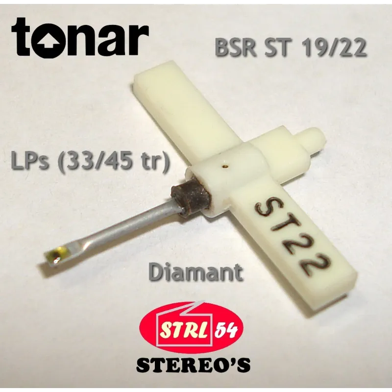 BSR ST19 ST22 Tonar diamant diamant LPs 33/45 tr rpm / BSR X4M X5M  Zafira 5228