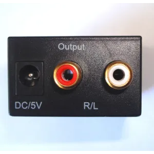 Digital-to-analog audio DAC converter with 230 V power supply + Toslink