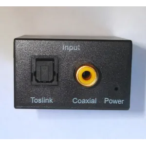 Digital-to-analog audio DAC converter with 230 V power supply + Toslink