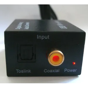 Digital-to-analog audio DAC converter with 230 V power supply + Toslink