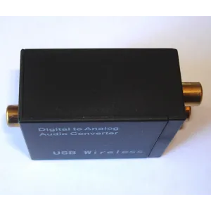 Digital-to-analog audio DAC converter with 230 V power supply + Toslink