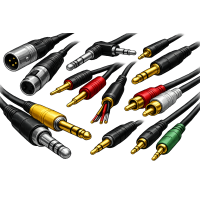 Cordons, fils, connecteurs